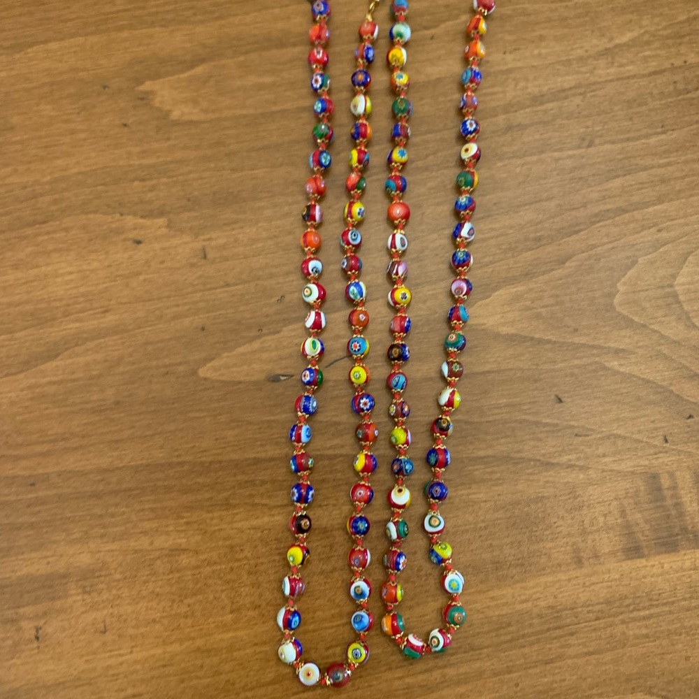 Vintage Italian Venetian Murano Glass Beaded Necklaces - Picture 3 of 7